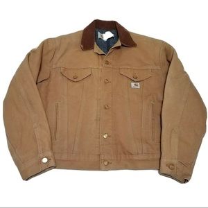 Vintage Carhartt blanket lined trucker jacket 40R